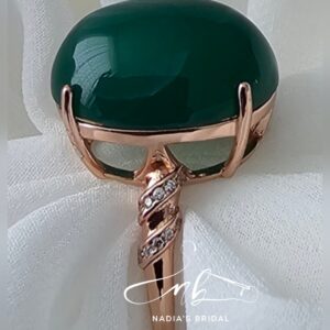 Green Agate Ring