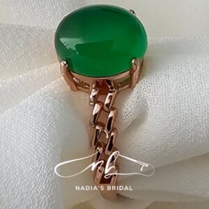 Green Agate Ring