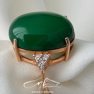Green Agate Ring